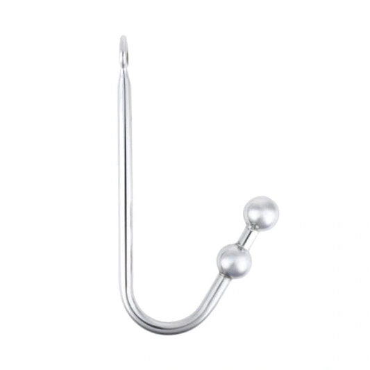 Anal Hooks Balls Pleasurable 4417 Stainless Anal Two Hook Steel 0117